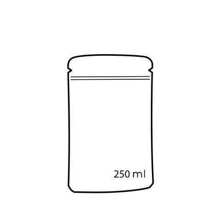 Standbodenbeutel mit Zipper und Einreißkerbe aus PP